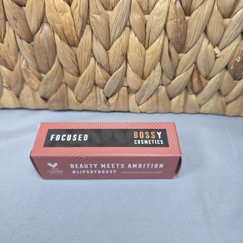 Bossy Cosmetics Lipstick 0.13 Fl Oz Shade Focused
